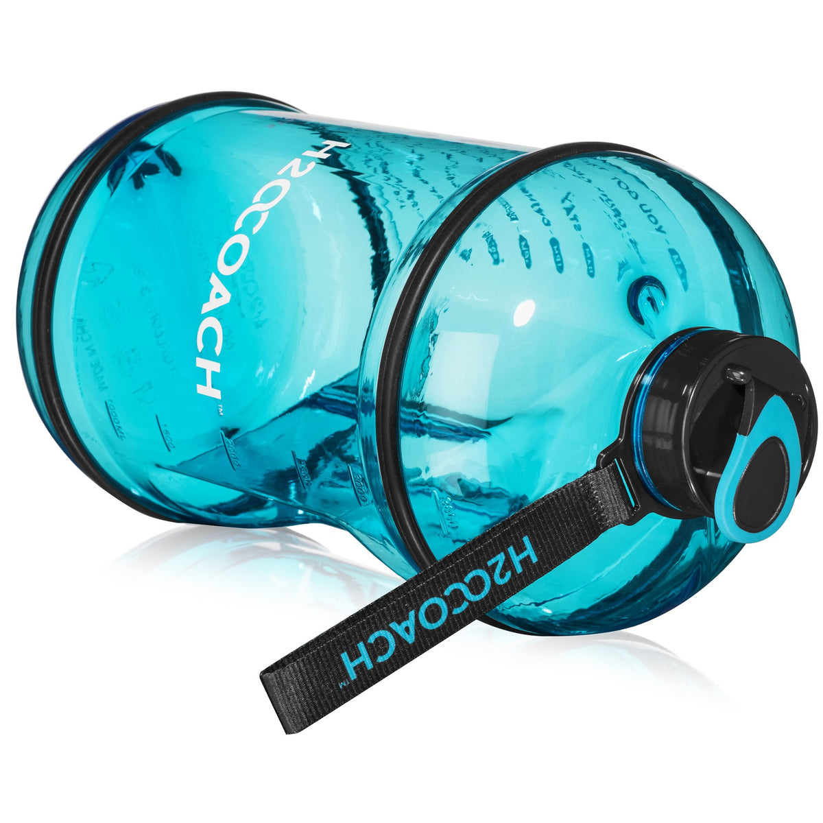 New Edge 2.5L 84oz Motivational Water Bottle - Color:  Blue/Black