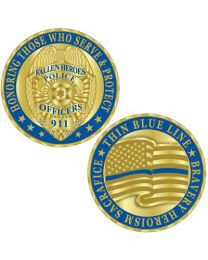 CHALLENGE COIN-POLICE THIN BLUE LINE
