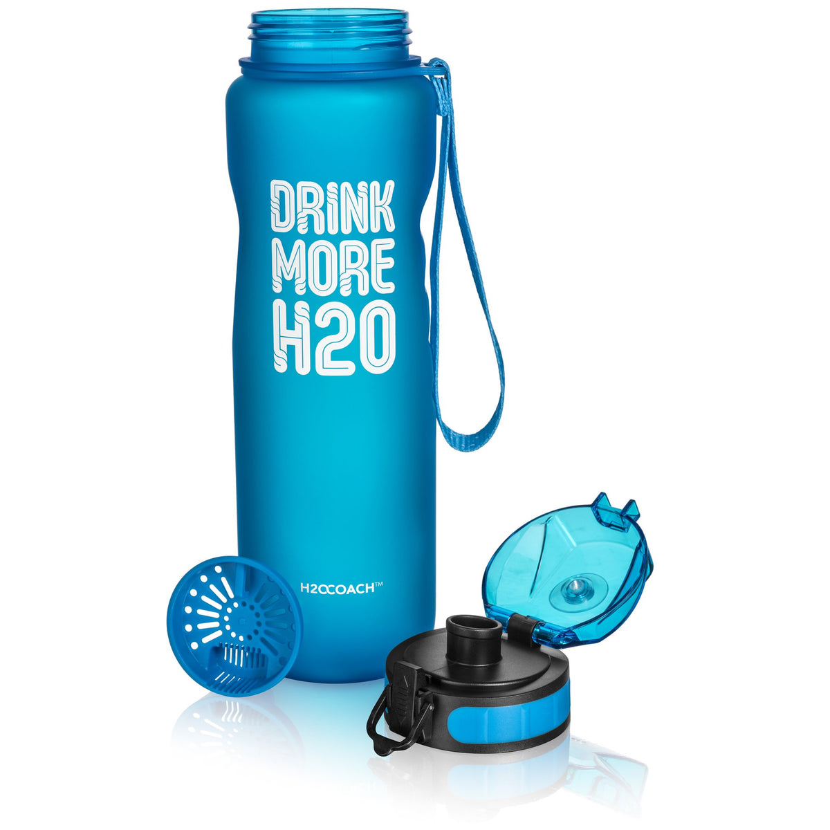 New Edge - Drink More H2O Water Bottle - 36 Oz.