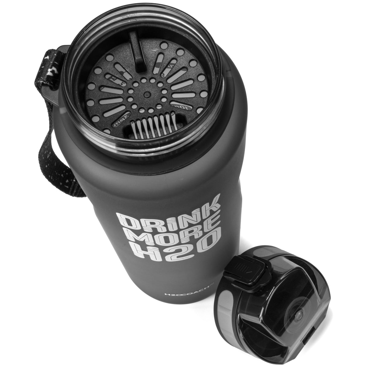 New Edge 36oz Motivational Water Bottle - Gray