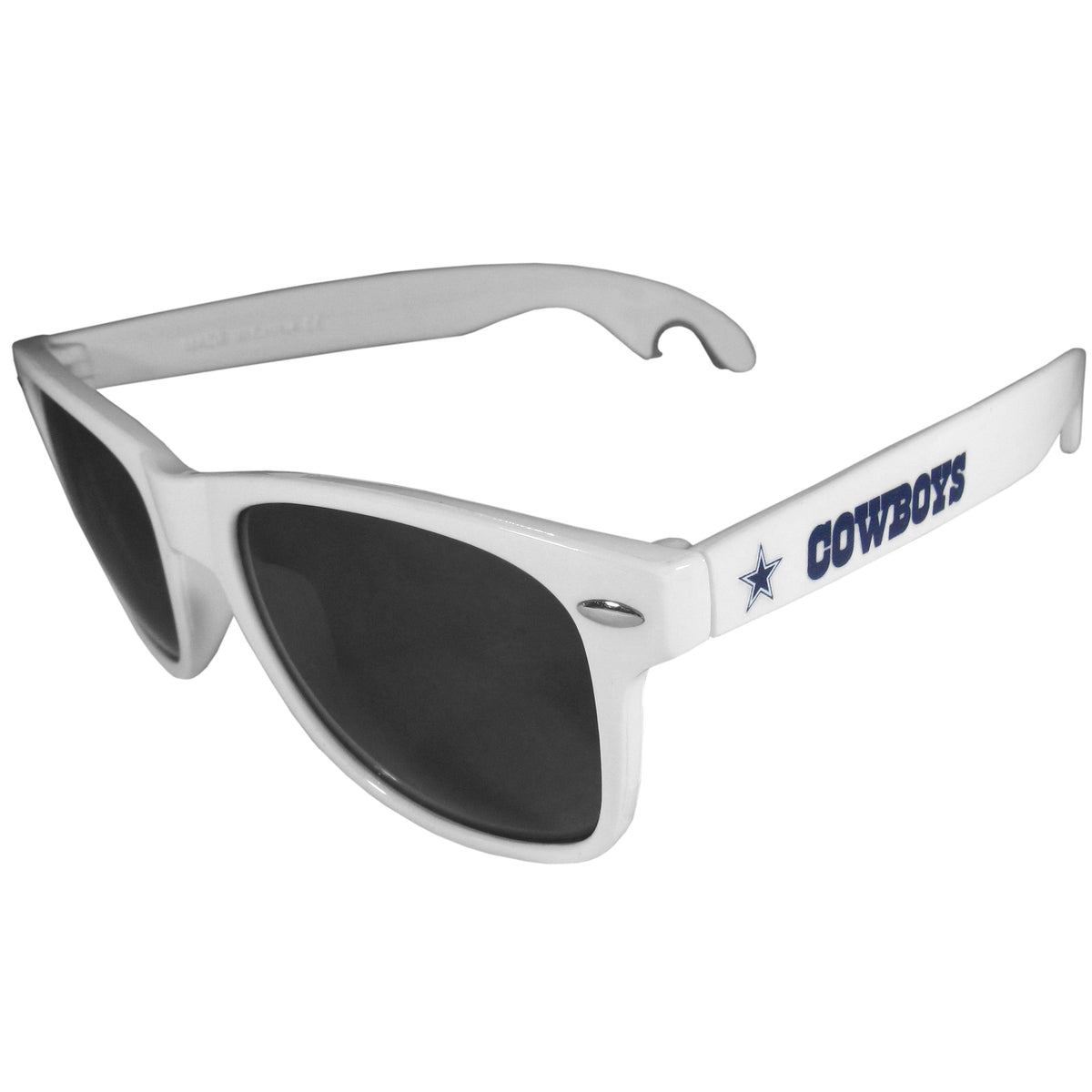 Dallas Cowboys Beachfarer Bottle Opener Sunglasses, White