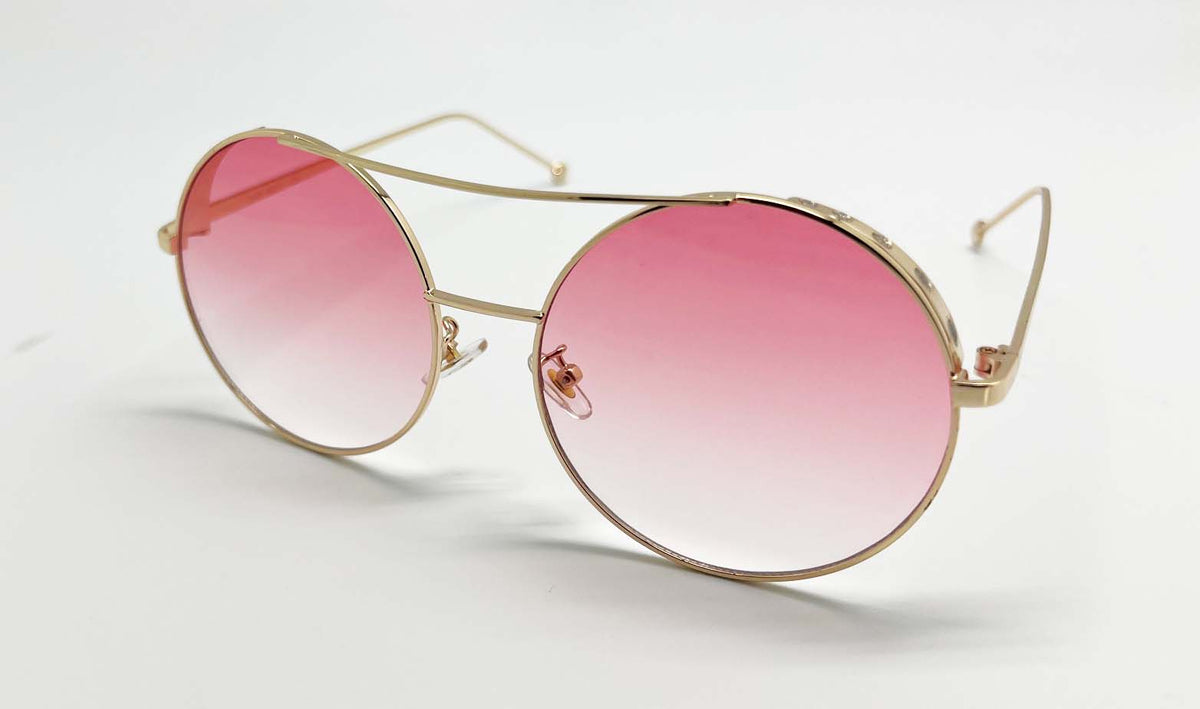 New edge eyewear Big Round  Retro Circle Sunglasses