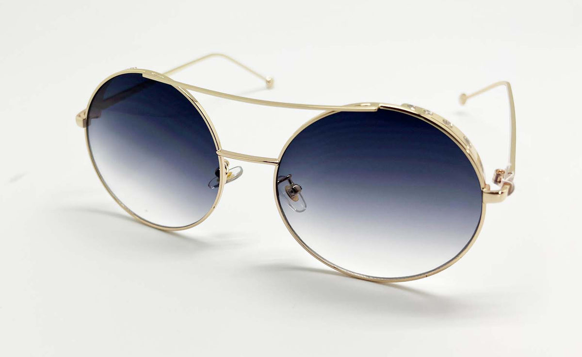 New edge eyewear Big Round  Retro Circle Sunglasses