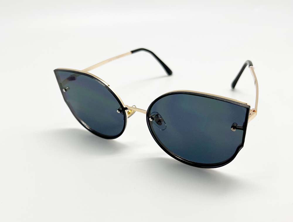 Rimless Women's Cat Eye mirror sunglasses