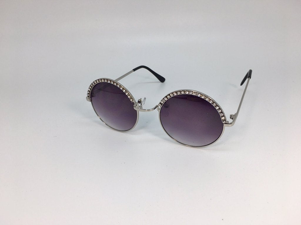 Round Rhinestones Women Sunglasses 