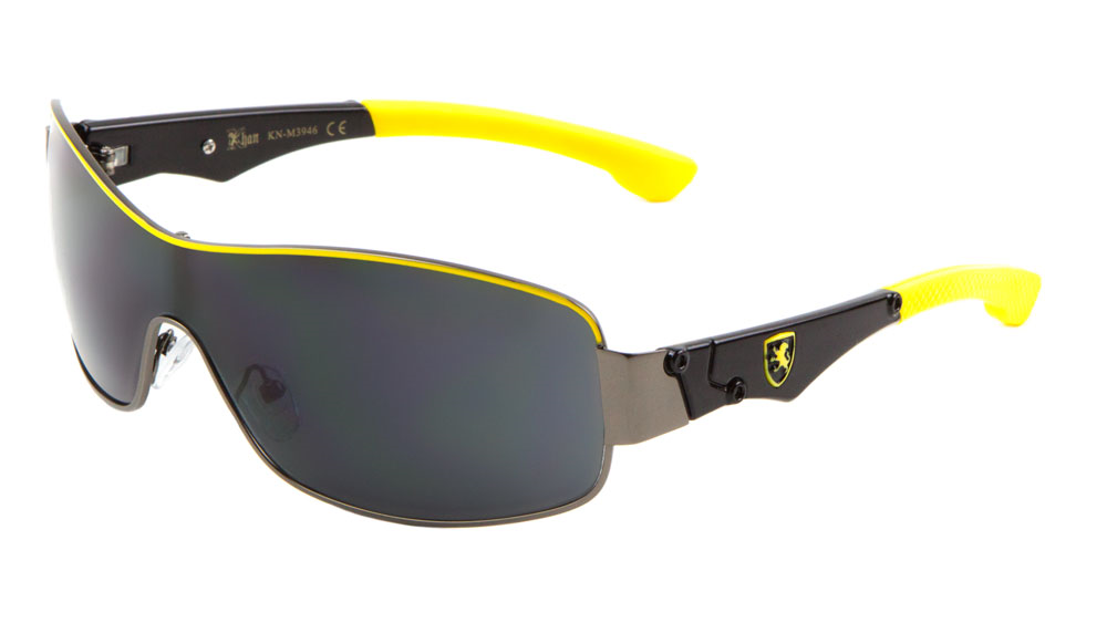 KN-M3946 KHAN ONE-PIECE METAL SUNGLASSES