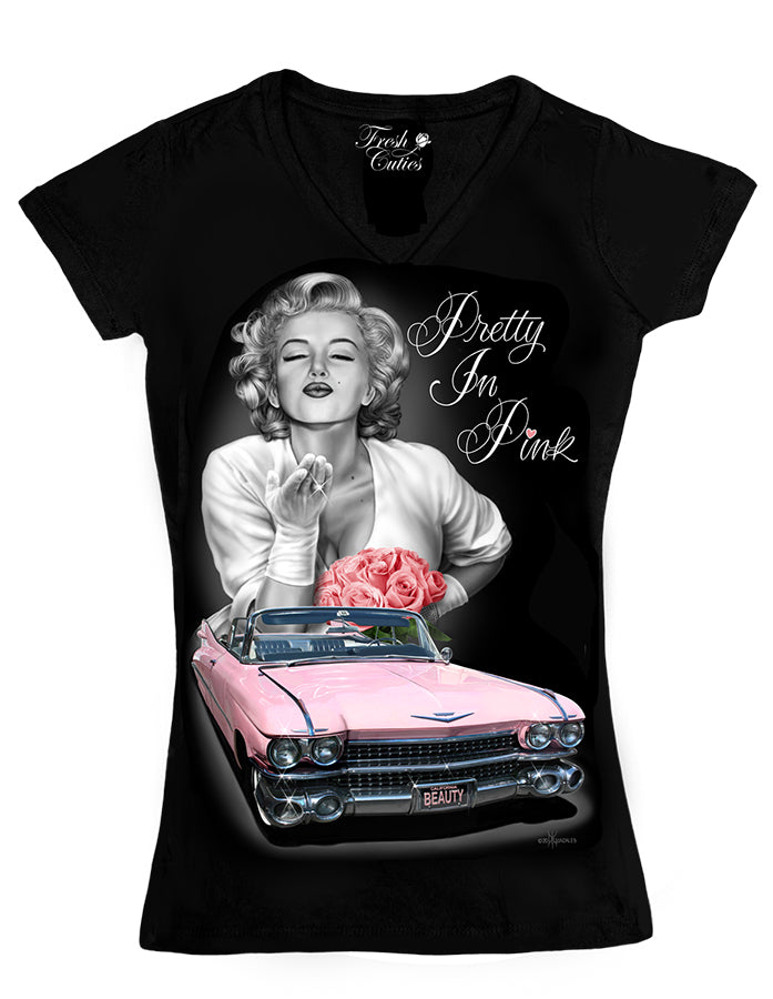Fresh Cuties - PRETTY IN PINK Women's V-Neck