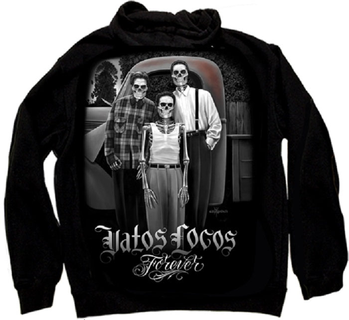 VATOS LOCOS MEN'S ZIP Hoodie