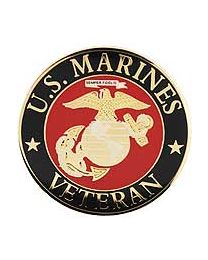 PIN-USMC LOGO,VETERAN,XLG