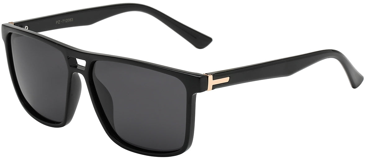 American Classic Polarized PZ-712083 Outstanding Square Polymer Unisex Sunglasses