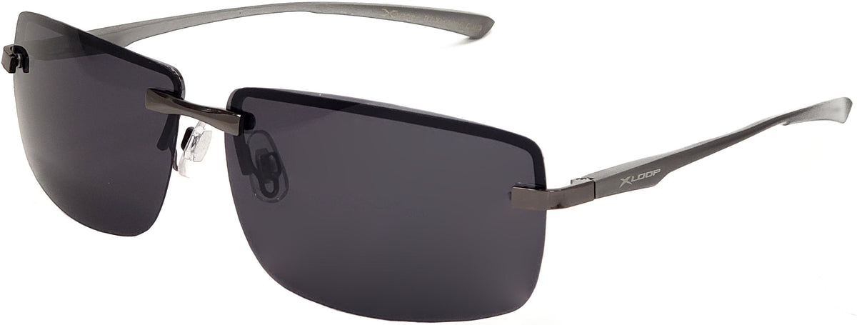 RIMLESS   SUNGLASSES METAL POLARIZED SUNGLASSES -PZ-XL35005