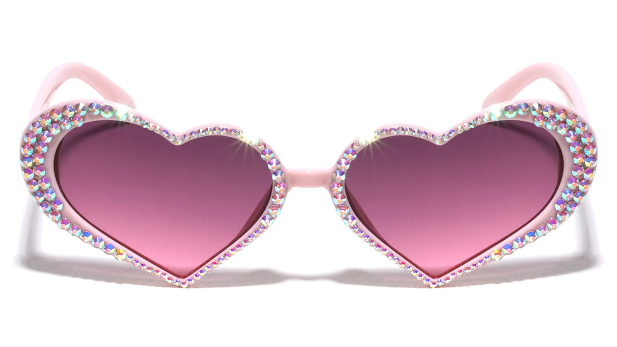 HEART SHAPE DIAMOND RHINESTONE RH-3267 SUNGLASSES