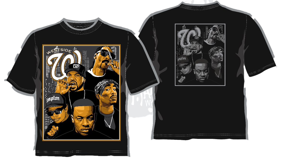 WEST COAST RAP LEGENDS T-SHIRT