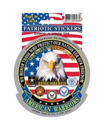 STICKER-AMERICAN WARRIORS