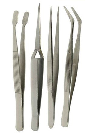4Pc Hobby Tweezer Set in Pouch