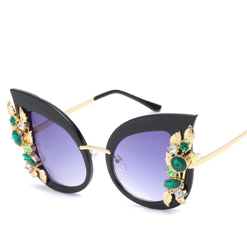 New Cat Eye Sunglasses for Women Luxury Brand Designer Sun Glasses