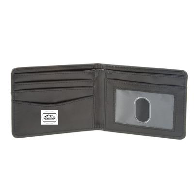 BI-FOLD WALLET - LOVE IS LOVE HEART BLACK RAINBOW