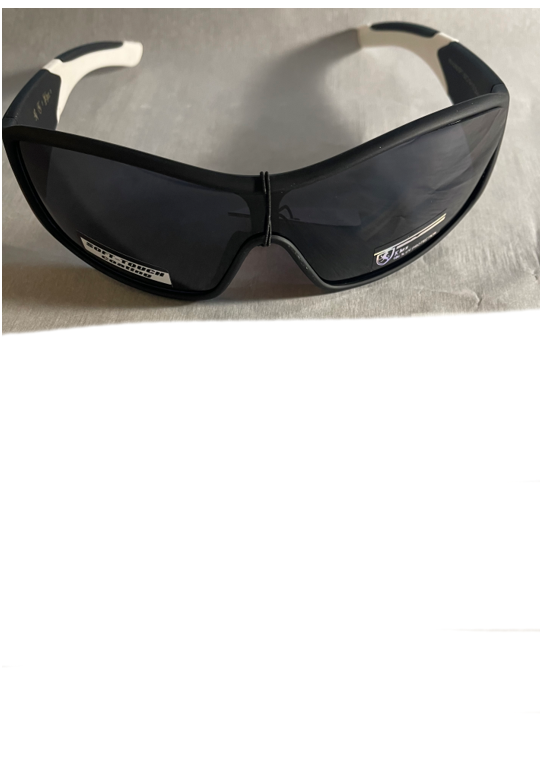 KHAN Sports Ribbed Semi-Rimless Sunglasses