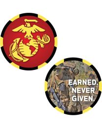 CHALLENGE COIN-USMC Logo-CASINO CHIP