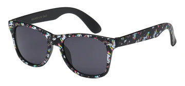 JUNIORS RETRO REWIND KG-WF01-UNI CUTE AND FUN UNICORN PONY PRINT KIDS / JUNIORS SUNGLASSES