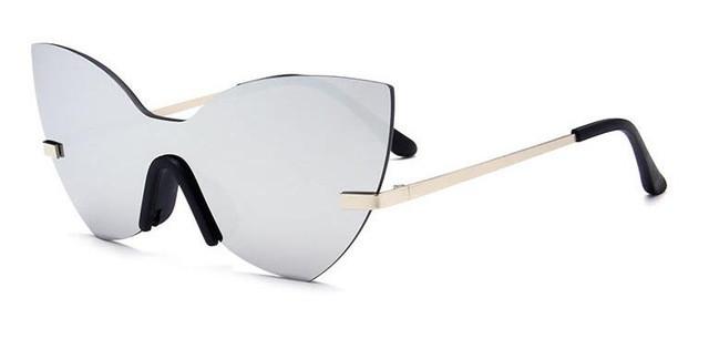 New Rimless Cat Eye Women Sunglasses Brand Designer