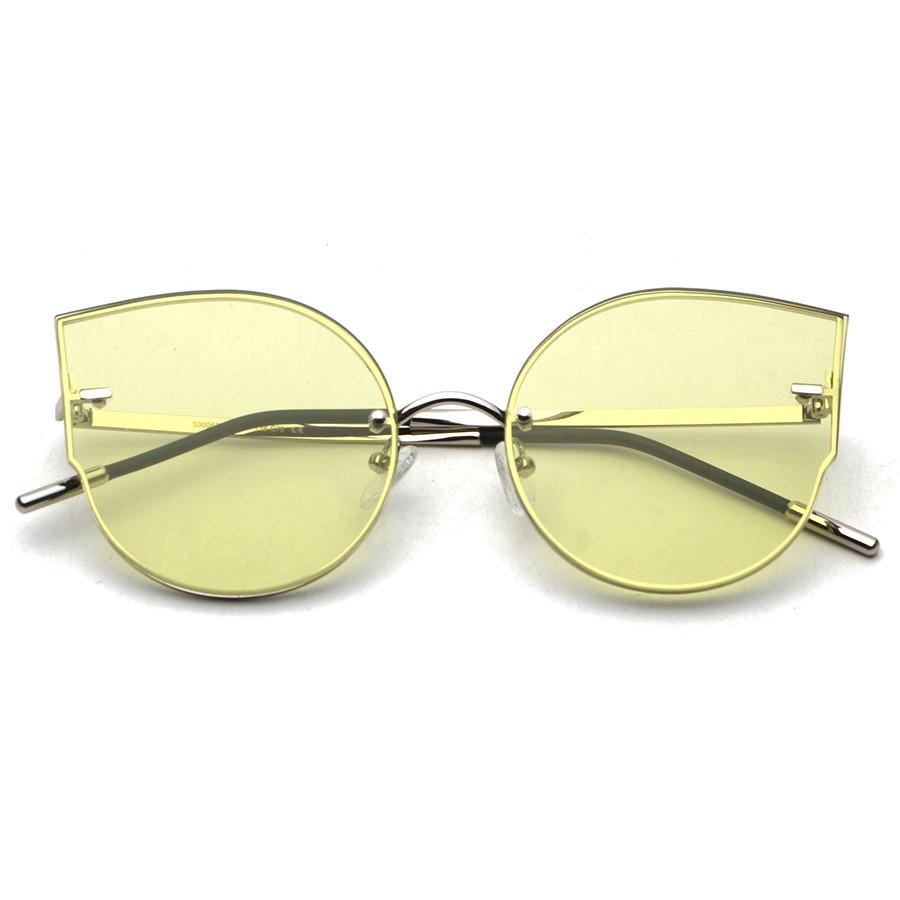 ROYAL GIRL Women Cat Eye Sunglasses Desginer Vintage Rimless Sun glasses ss779