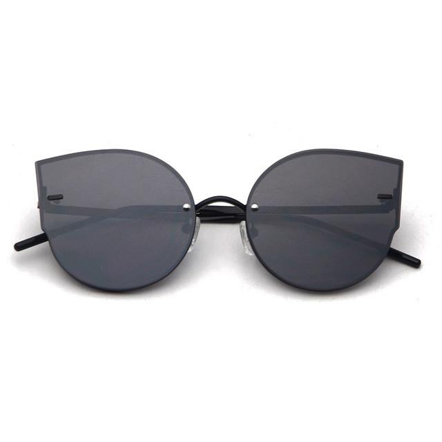 ROYAL GIRL Women Cat Eye Sunglasses Desginer Vintage Rimless Sun glasses ss779