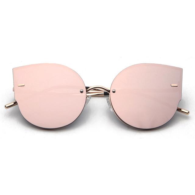 ROYAL GIRL Women Cat Eye Sunglasses Desginer Vintage Rimless Sun glasses ss779