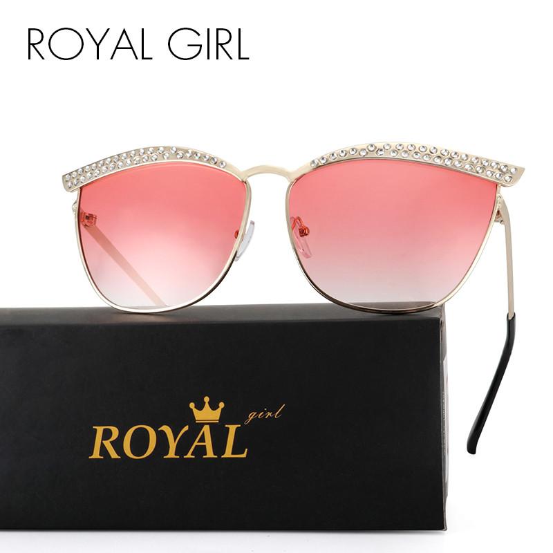 Cat Eye Sunglasses Women Crystal Diamond Luxury Sun Glasses
