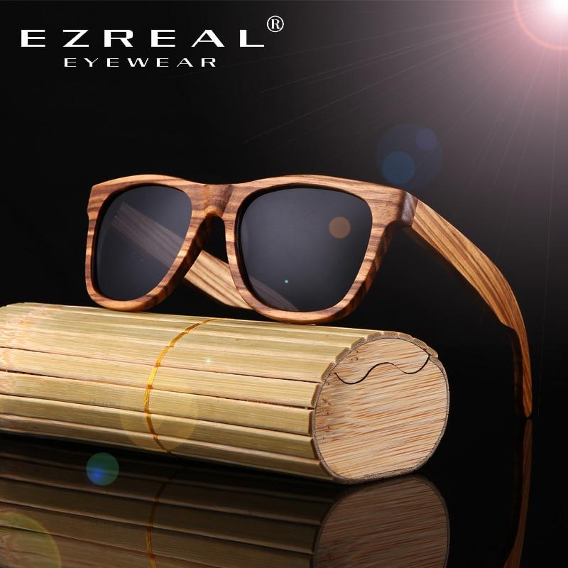 Black Walnut Wooden Polarized Wood Sunglasses Mens