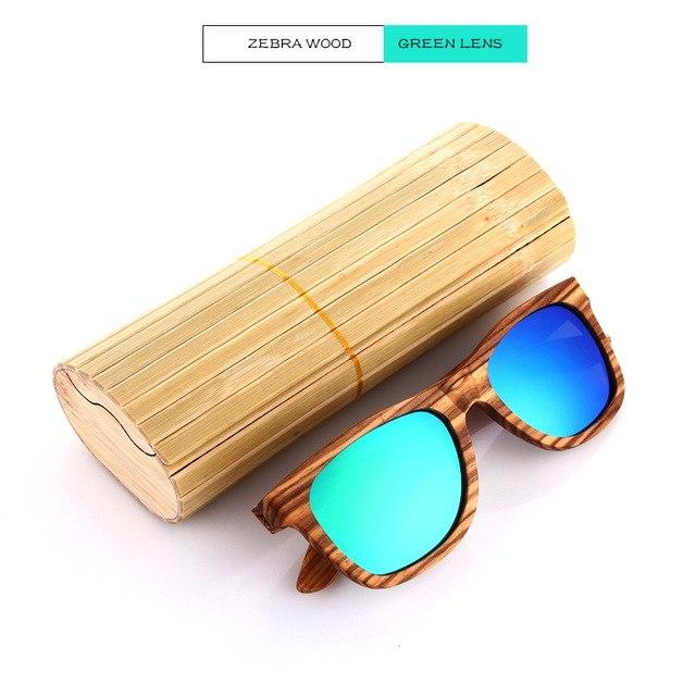 Black Walnut Wooden Polarized Wood Sunglasses Mens