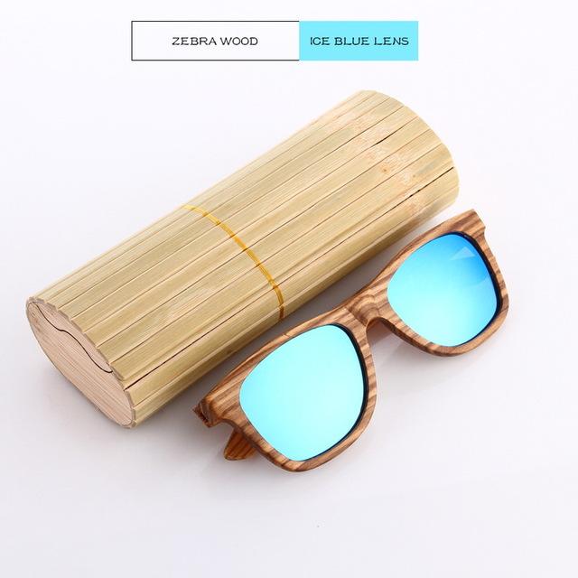 Black Walnut Wooden Polarized Wood Sunglasses Mens