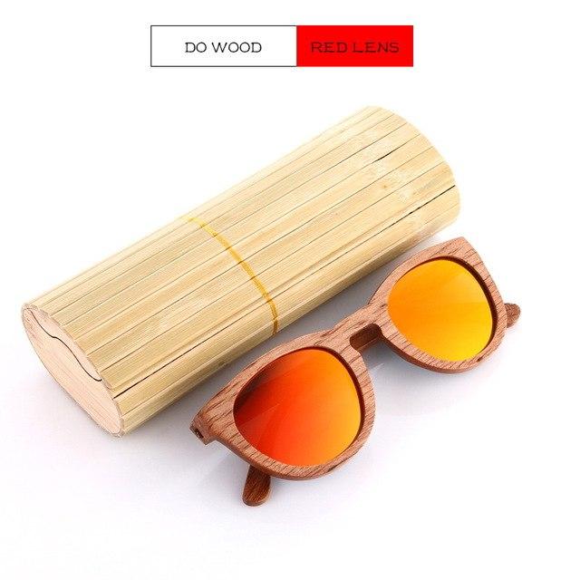 Black Walnut Wooden Polarized Wood Sunglasses Mens