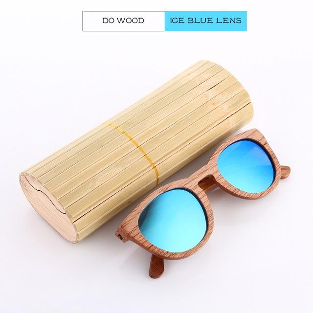 Black Walnut Wooden Polarized Wood Sunglasses Mens