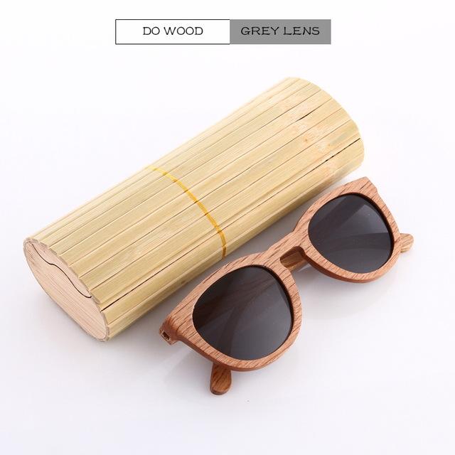 Black Walnut Wooden Polarized Wood Sunglasses Mens
