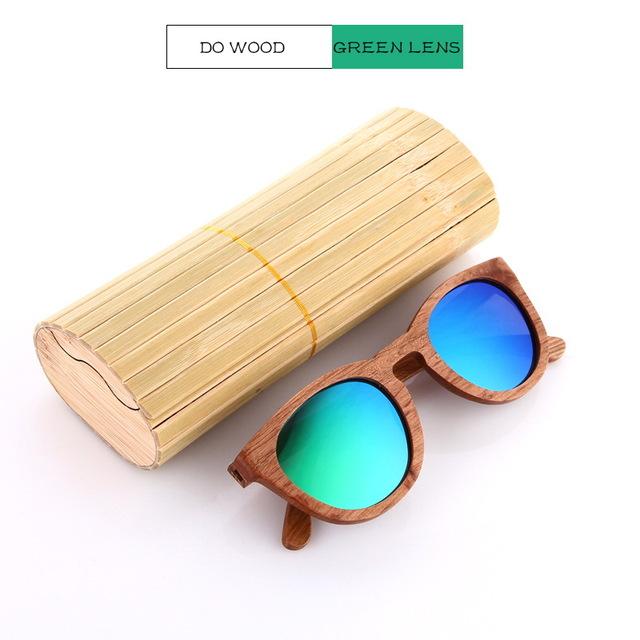 Black Walnut Wooden Polarized Wood Sunglasses Mens
