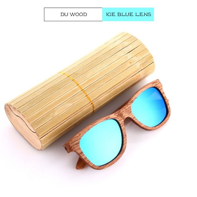 Black Walnut Wooden Polarized Wood Sunglasses Mens