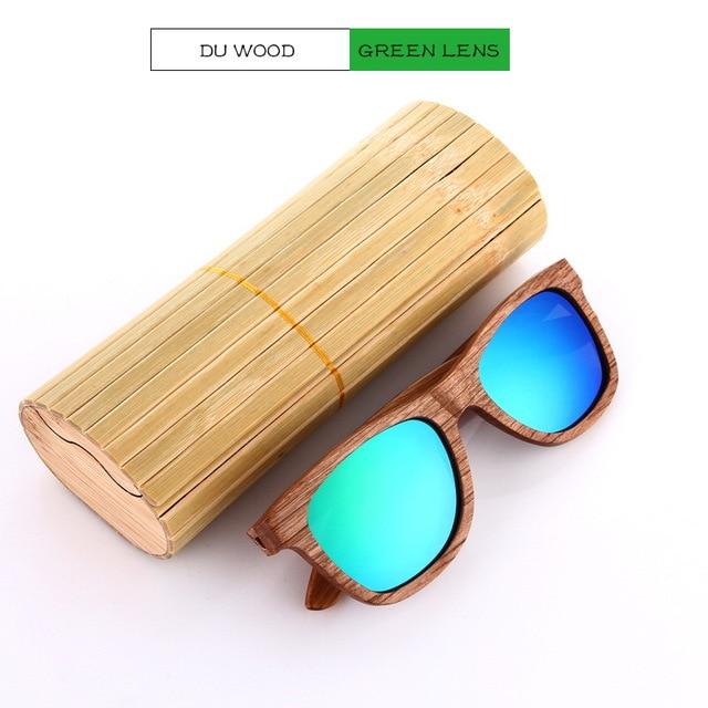 Black Walnut Wooden Polarized Wood Sunglasses Mens