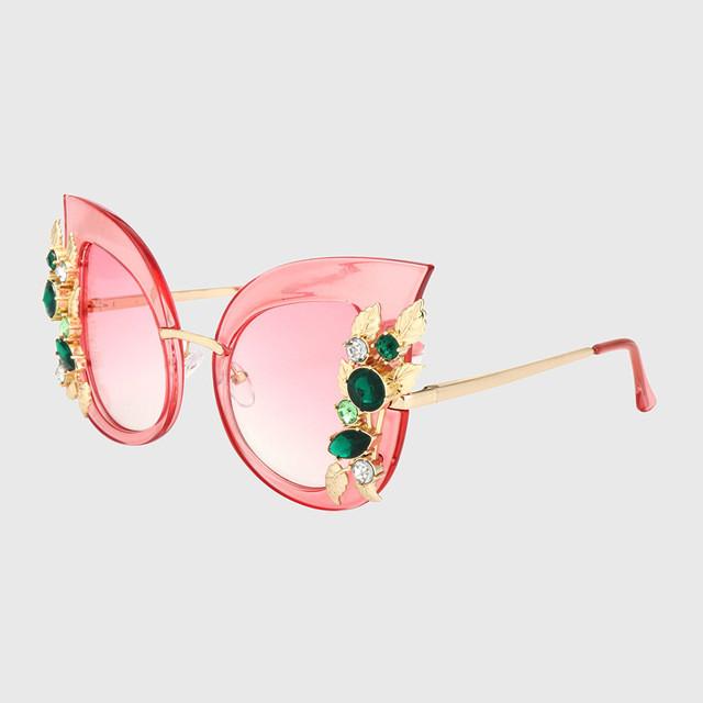 New Cat Eye Sunglasses for Women Luxury Brand Designer Sun Glasses