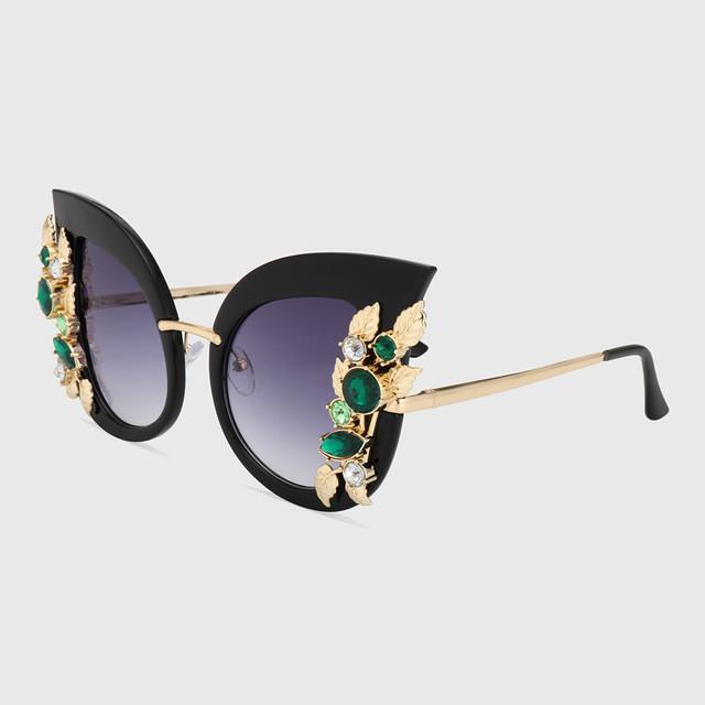 New Cat Eye Sunglasses for Women Luxury Brand Designer Sun Glasses