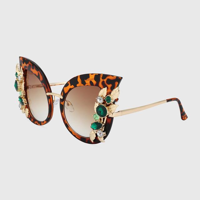 New Cat Eye Sunglasses for Women Luxury Brand Designer Sun Glasses