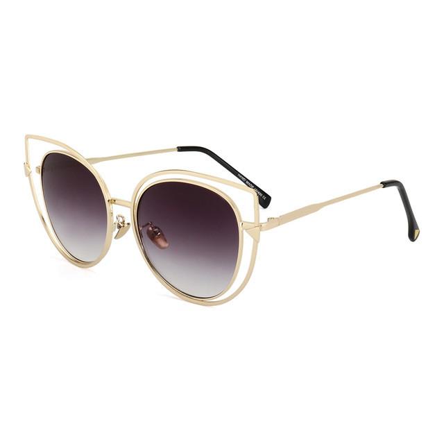 Fashion Women Cat Eye Sunglasses Brand Design Classic UV400 Alloy