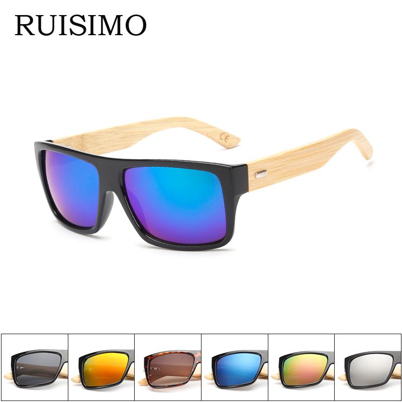 Original Wooden Bamboo Sunglasses Men Women Mirrored UV400 Sun Glasses
