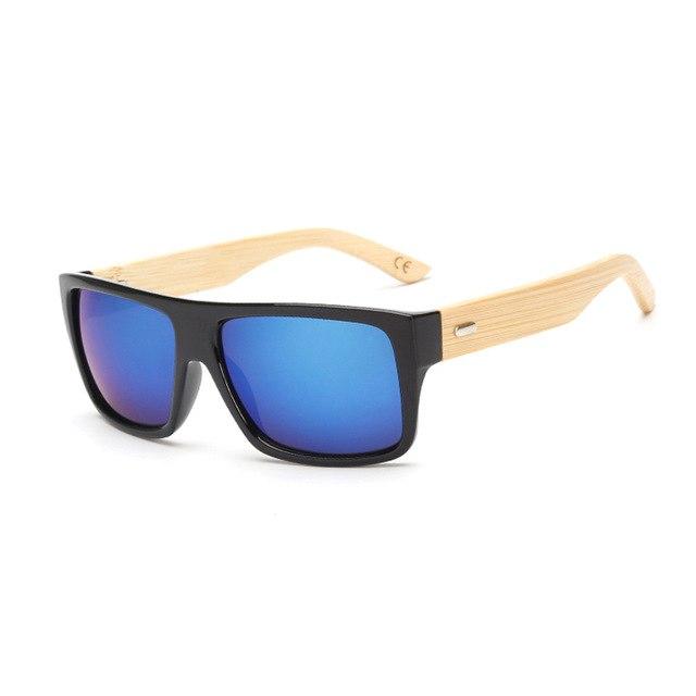 Original Wooden Bamboo Sunglasses Men Women Mirrored UV400 Sun Glasses
