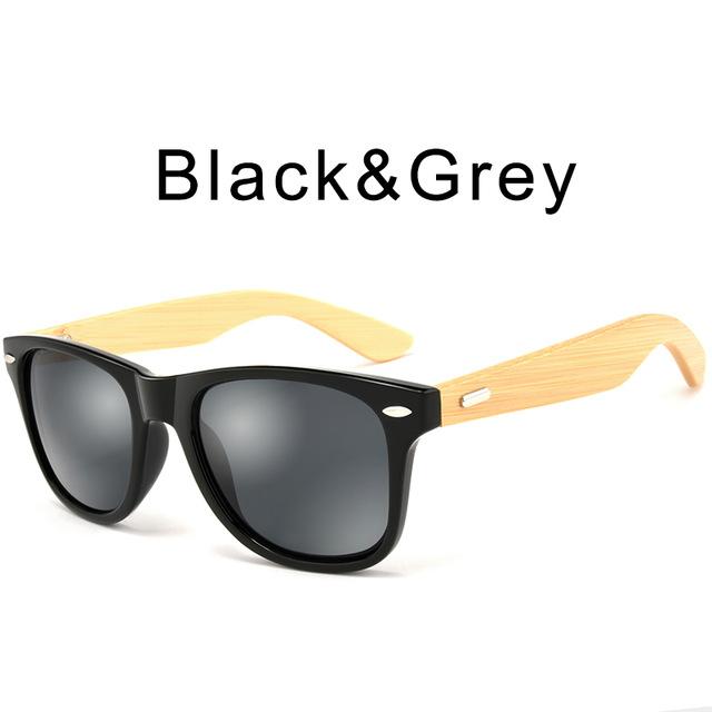 bamboo sunglasses men fashion square sunglasses