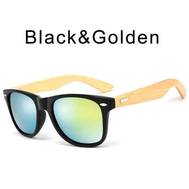 bamboo sunglasses men fashion square sunglasses
