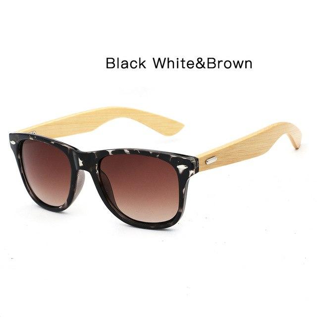 bamboo sunglasses men fashion square sunglasses