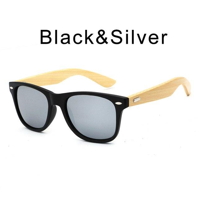 bamboo sunglasses men fashion square sunglasses